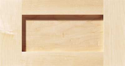 Durango shaker-style cabinet drawer front shown in Maple hardwood