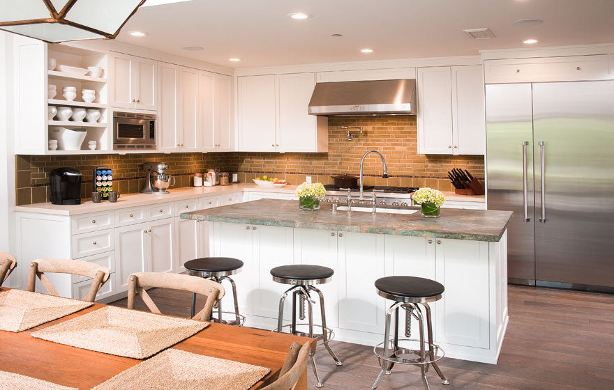 Newly remodeled kitchen with Durango cabinet doors