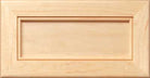 Estrella 5-Piece Drawer Front with inner edge detail shown in Maple