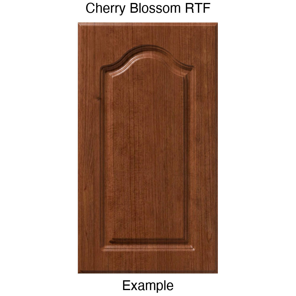 FC714 Cathedral Raised Panel Thermofoil Cabinet Door in Cherry Blossom