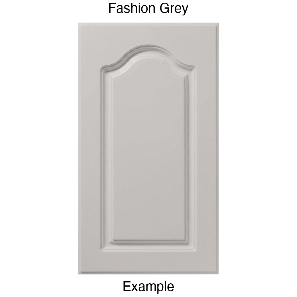 FC714 Cathedral Raised Panel Thermofoil Cabinet Door in Fashion Grey