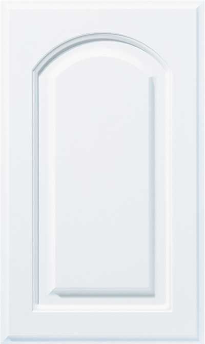 The FS746 thermofoil raised panel cabinet door with smooth rounded top arch