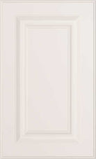 Square cut raised center panel thermofoil cabinet door