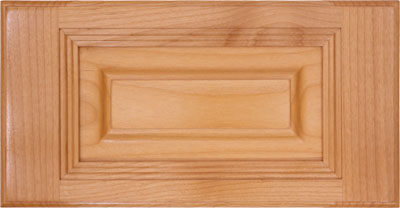 The Glacier raised panel cabinet drawer front