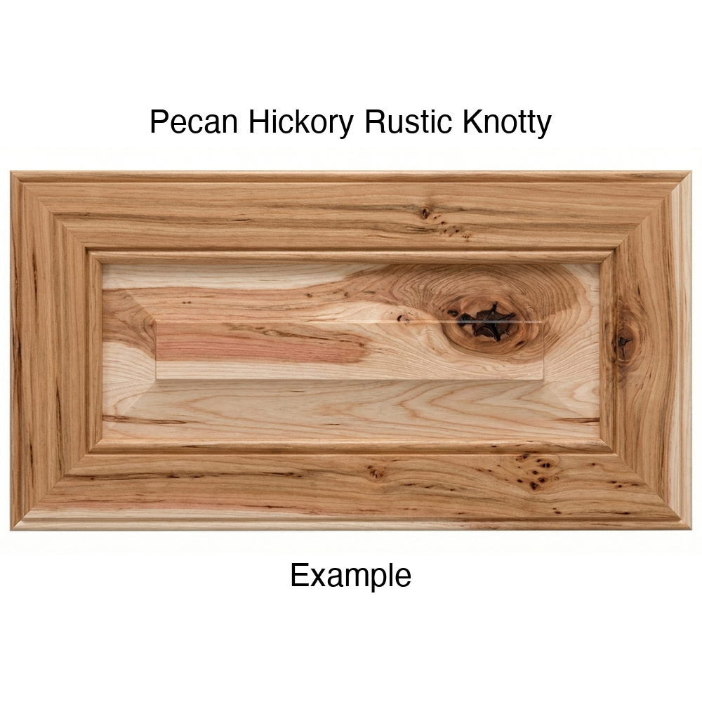 Harmony Drawer Front, 5-Piece, in Pecan-Hickory Rustic Knotty
