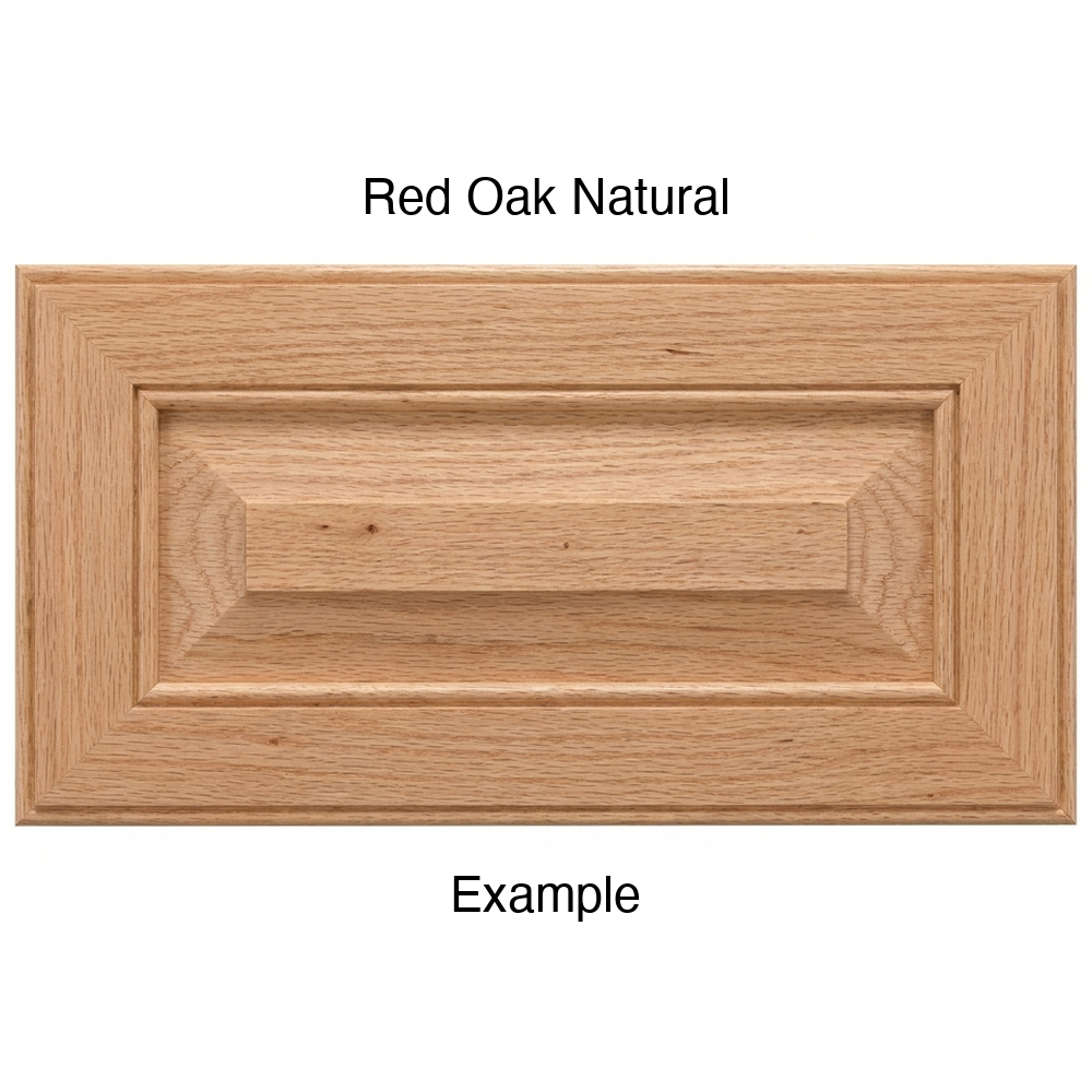 Harmony Drawer Front, 5-Piece, in Red Oak Natural