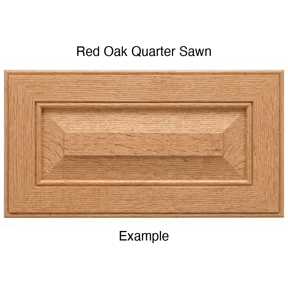 Harmony Drawer Front, 5-Piece, in Red Oak Quarter Sawn
