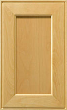Hayes recessed panel cabinet door with thick hardwood frame and outside edge detail