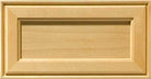 Hayes hardwood recessed panel drawer front with outer edge detail