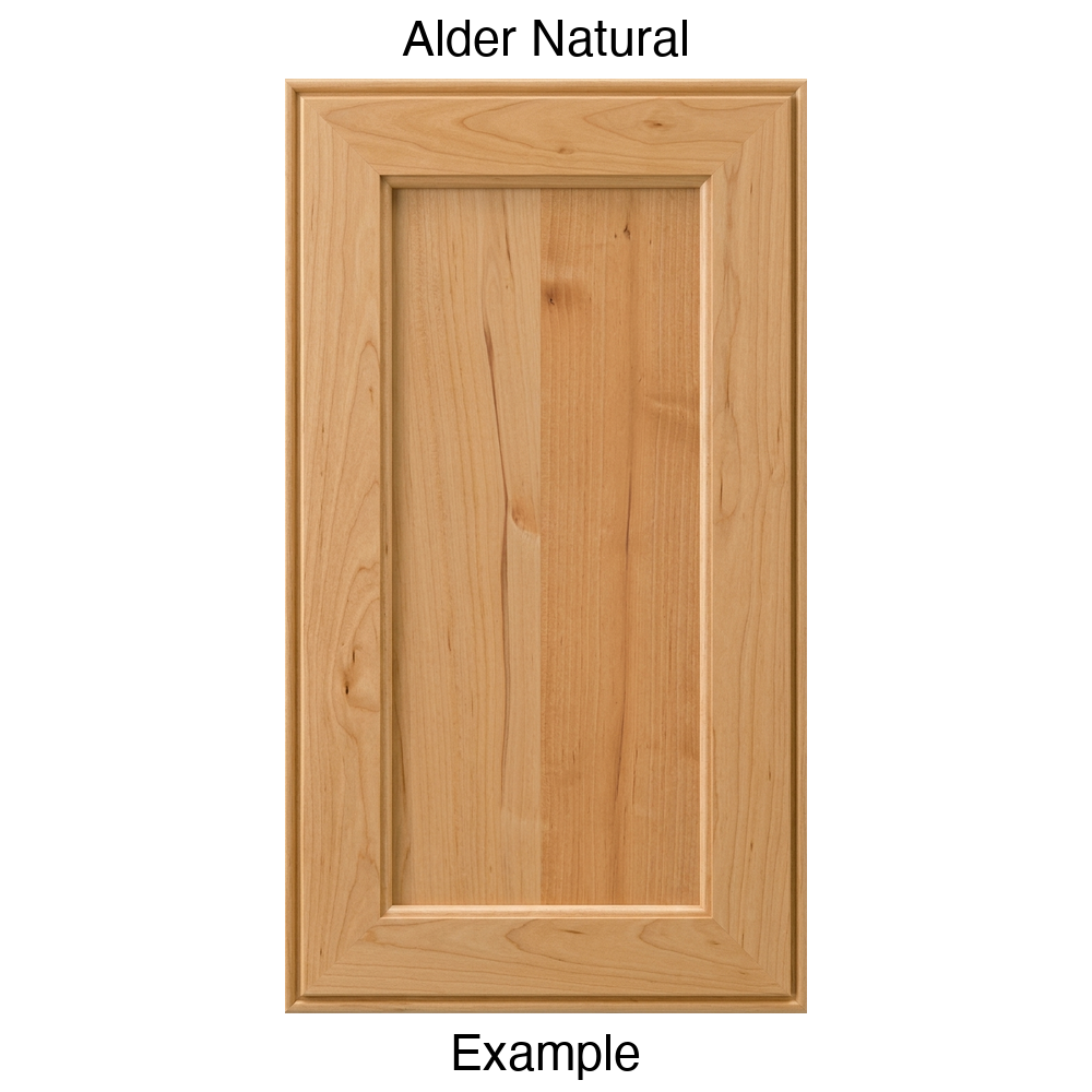 Hayes Recessed Panel Cabinet Door in Alder Natural
