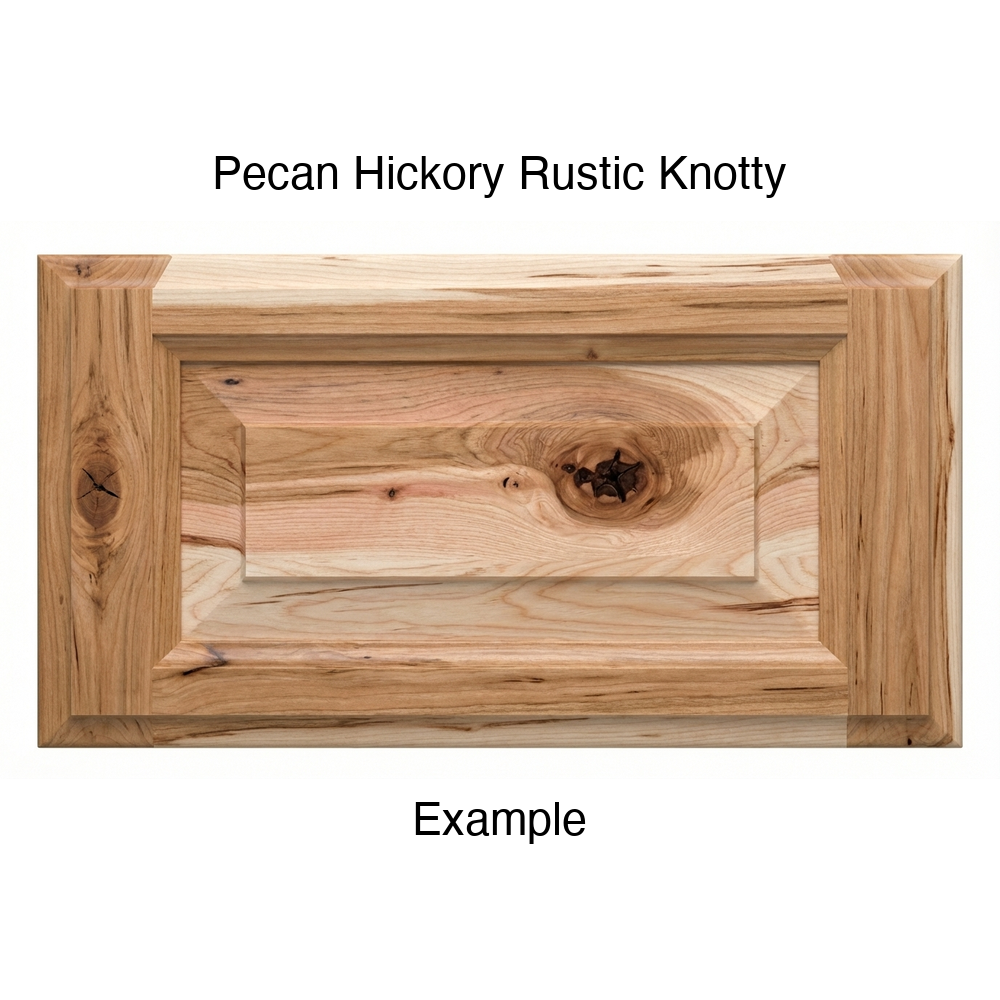 Heritage Drawer Front in Pecan-Hickory Rustic Knotty