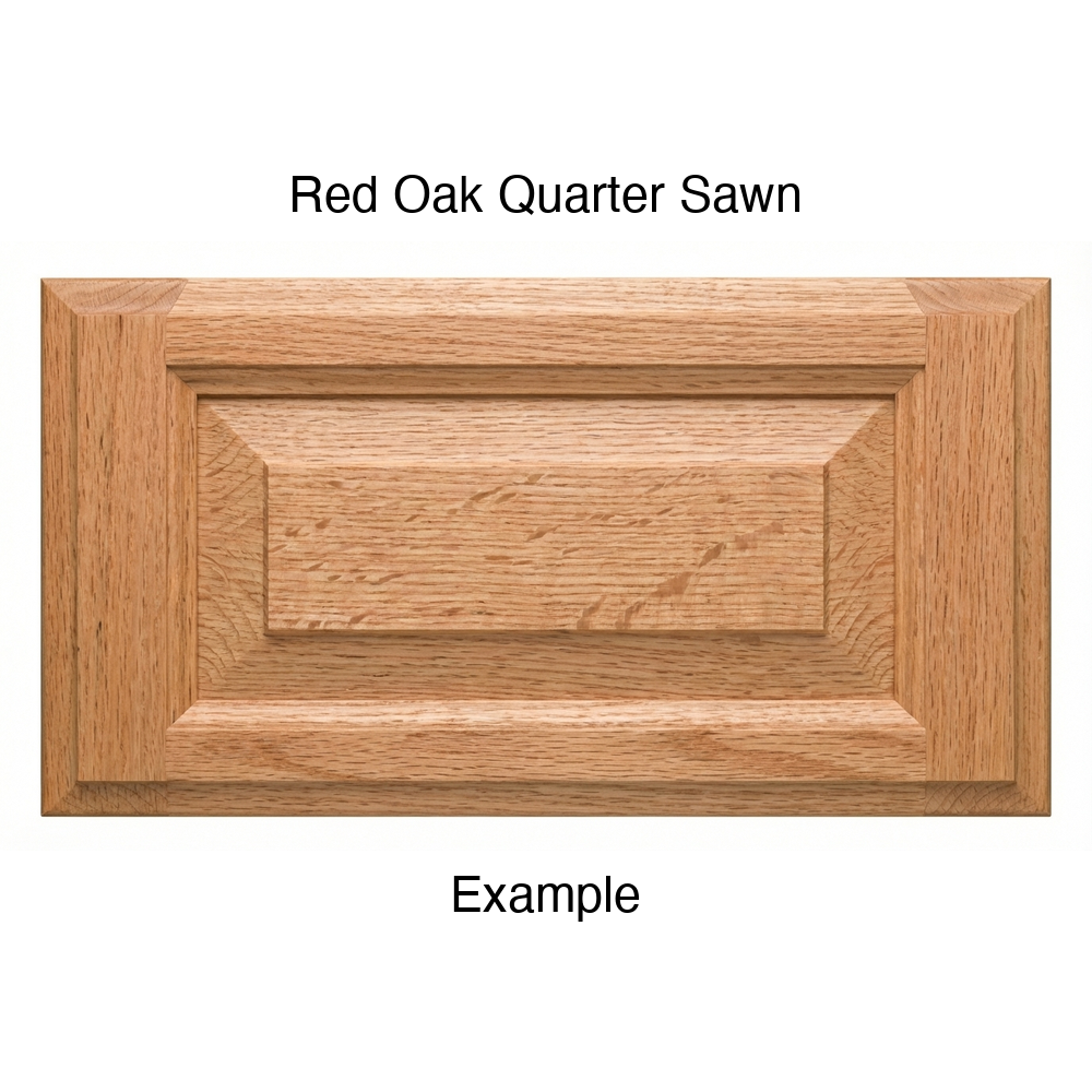 Heritage Drawer Front in Red Oak Quarter Sawn
