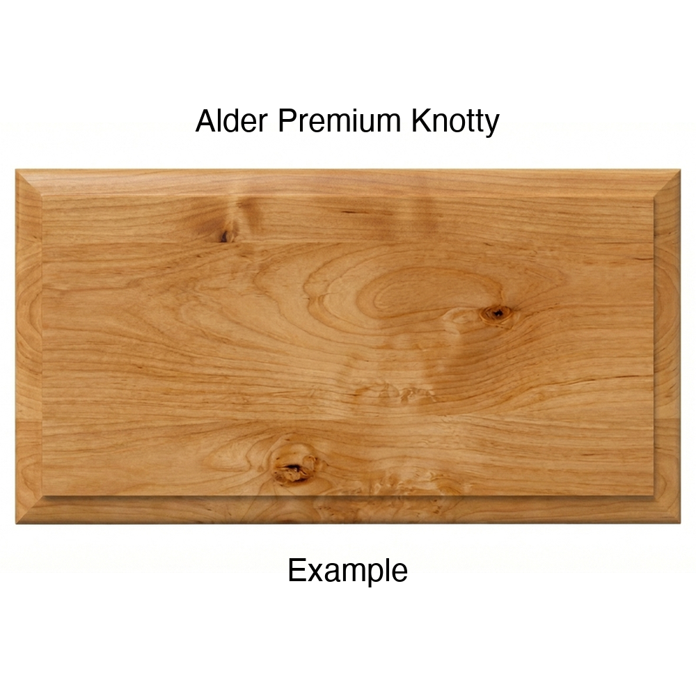 Heritage Drawer Front in Alder Premium Knotty