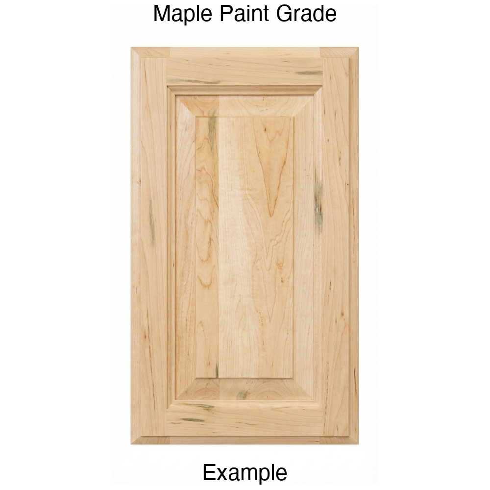Heritage Raised Panel Cabinet Door in Maple Paint Grade