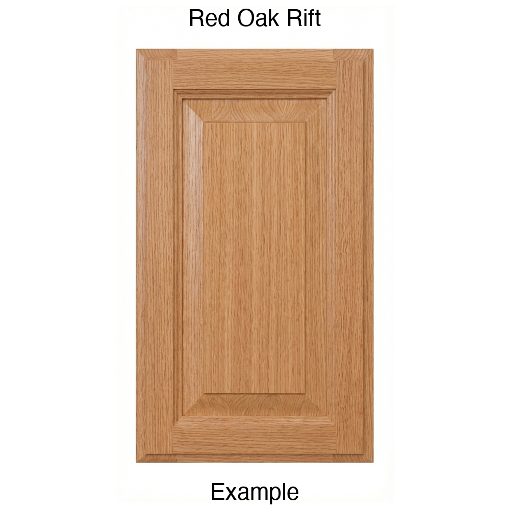 Heritage Raised Panel Cabinet Door in Red Oak Rift