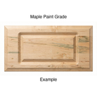 Heritage routed drawer front in Maple Paint Grade