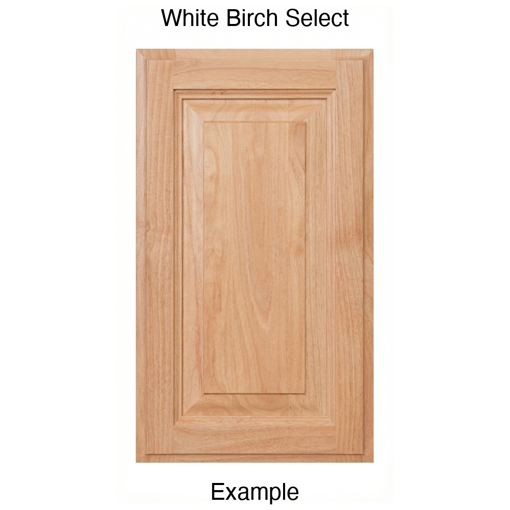 Heritage Raised Panel Cabinet Door in White Birch Select