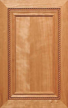 Highpointe recessed panel cabinet door with braided accent and applied molding detail