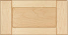 The Indiana cabinet drawer front with v groove butt joint detail