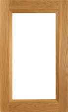 Isabella solid wood cabinet door with interior panel recess for glass