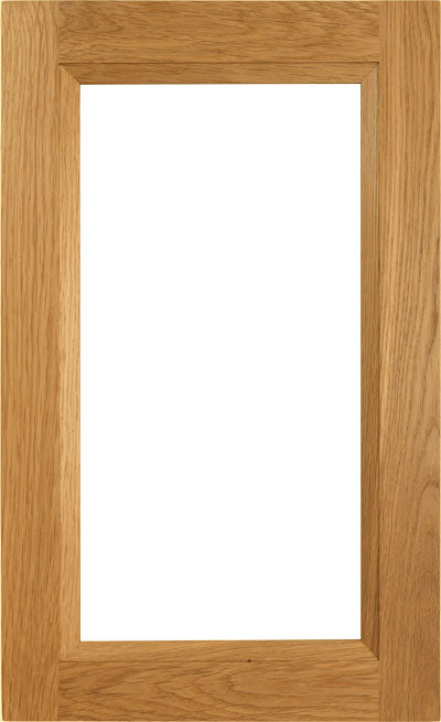 Isabella solid wood cabinet door with interior panel recess for glass