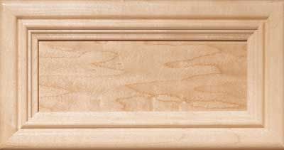 Islander inset panel drawer front with stepped inner edge detail 