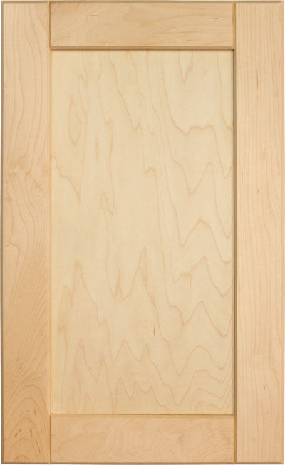 The Jasper cabinet door with beveled edge detail and v-groove joints
