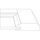 Side profile of Josephine cabinet door frame