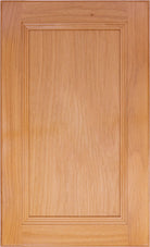 The Josephine inset panel cabinet door with 2-1/2" frame and stepped inner edge detail Josephine 3/4" thick Door in Alder Select
