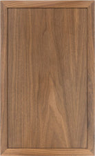 The Kennedy slim shaker mitered cabinet door with a 1" stiles and rails and recessed center panel