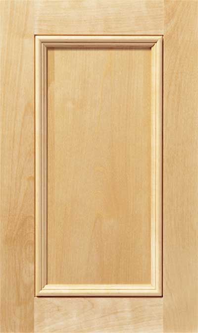 The Laguna cabinet door with solid butt joint corners and applied inner edge molding 