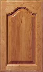 The raised panel Liberty cabinet door with dramatic cathedral arch detail