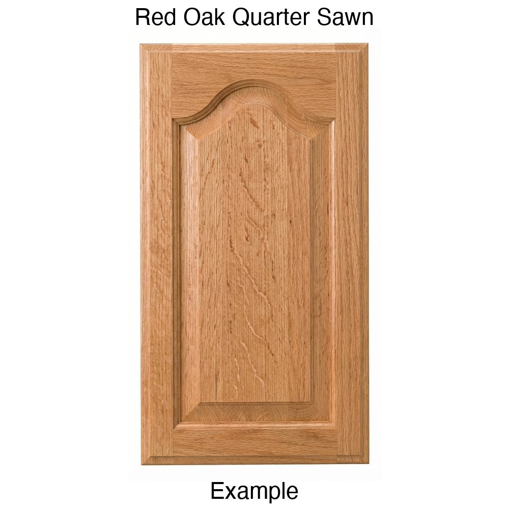 Liberty Cathedral Raised Panel Cabinet Door in Red Oak Quarter Sawn