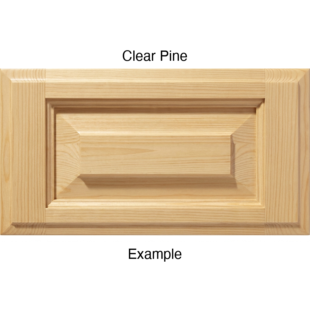 Revere Drawer Front, 5-Piece, in Clear Pine