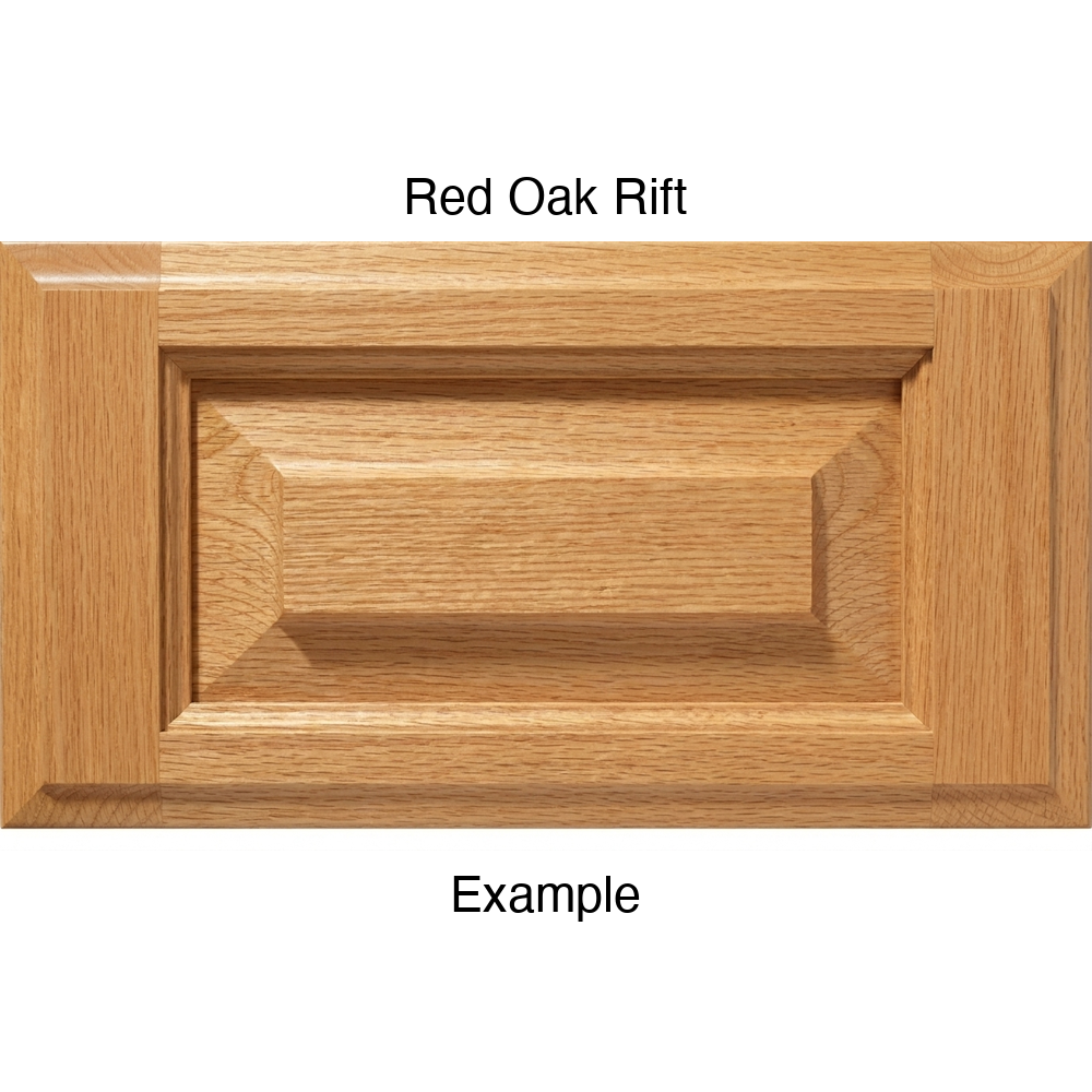 Revere Drawer Front, 5-Piece, in Red Oak Rift