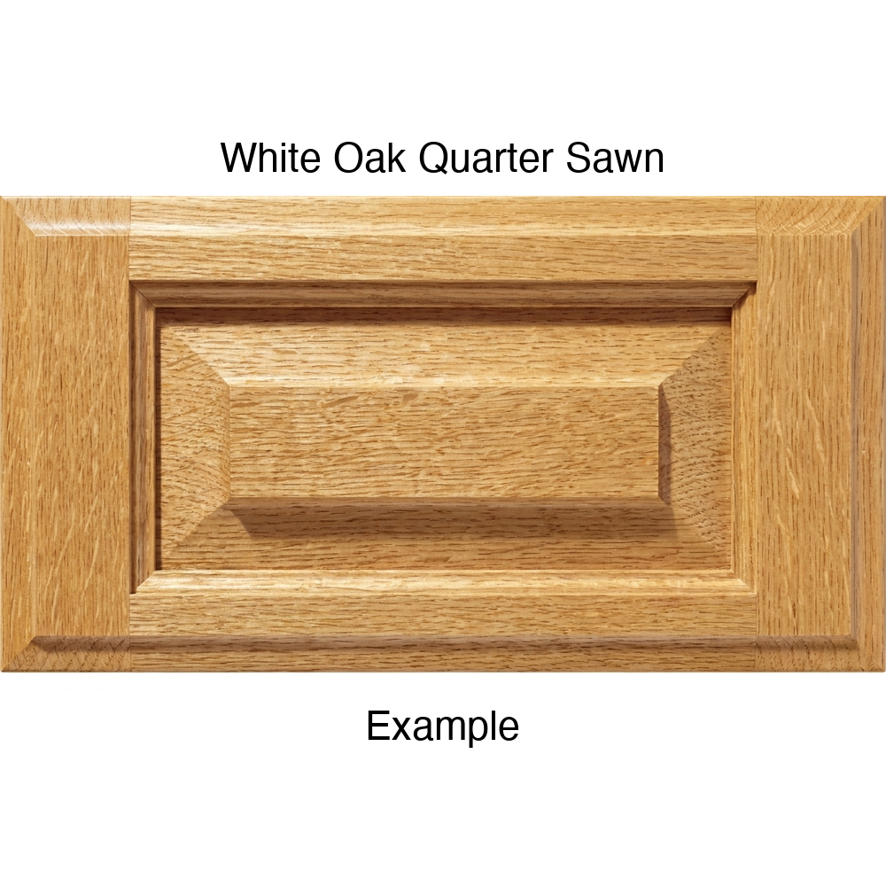 Revere Drawer Front, 5-Piece, in White Oak Quarter Sawn
