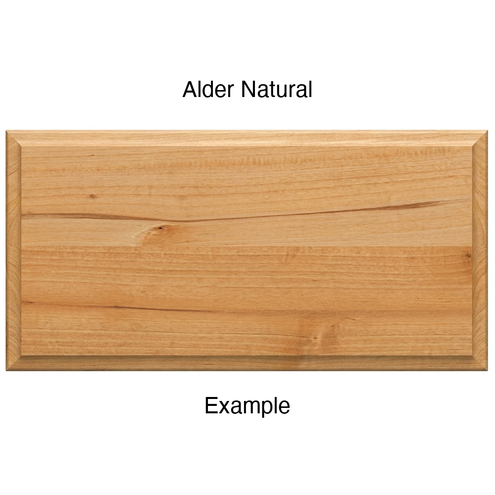 Revere Drawer Front, Solid, in Alder Natural