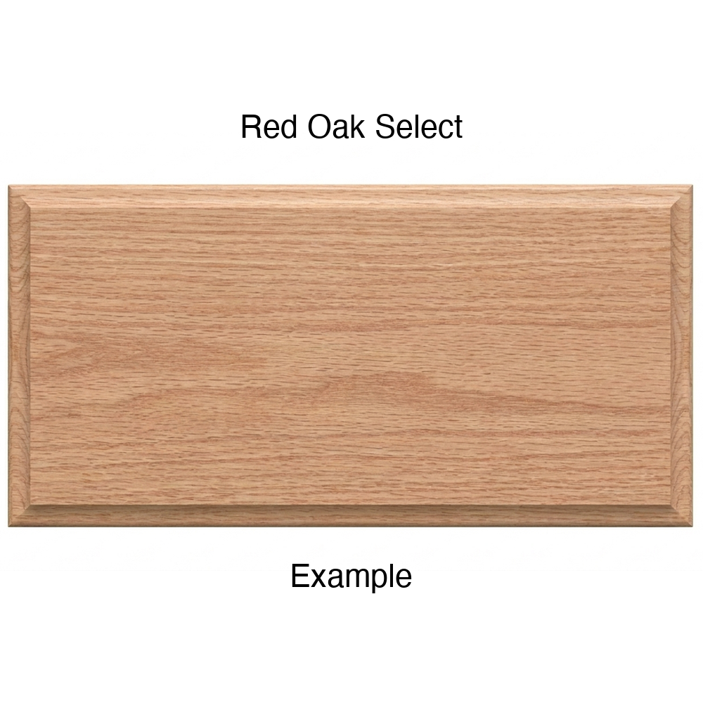 Revere Drawer Front, Solid, in Red Oak Select