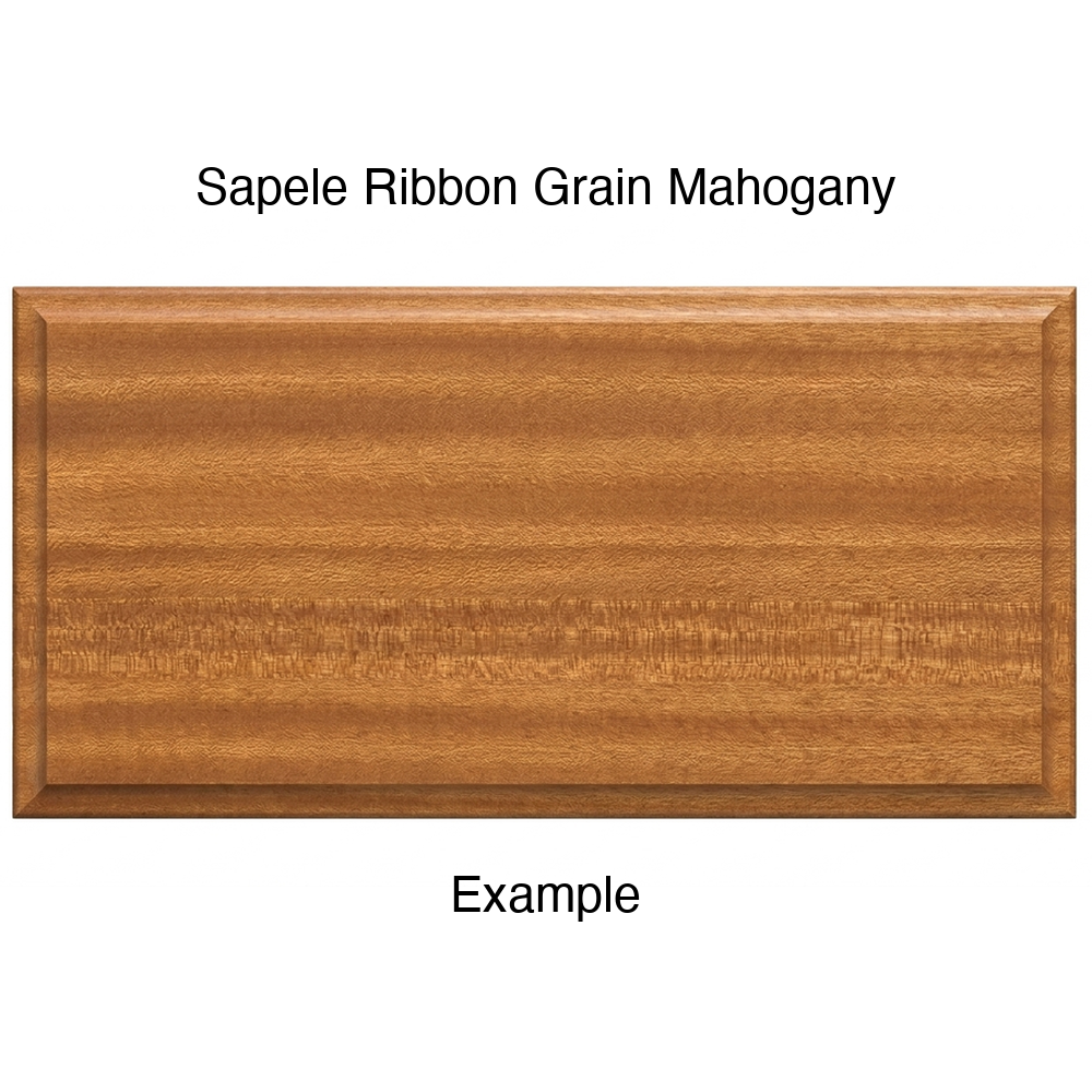 Revere Drawer Front, Solid, in Sapele Ribbon Grain Mahogany