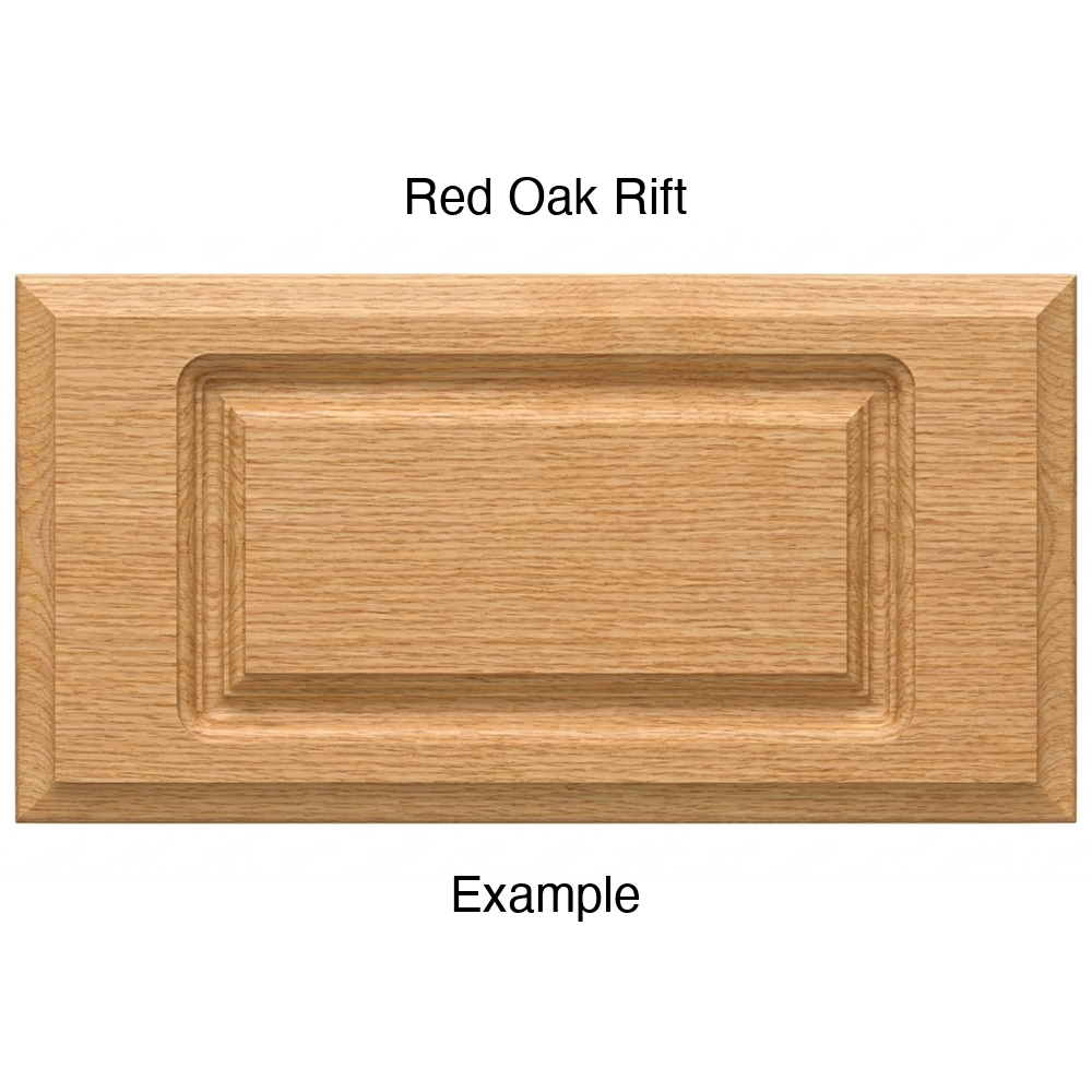 Revere Drawer Front, Routed, in Red Oak Rift
