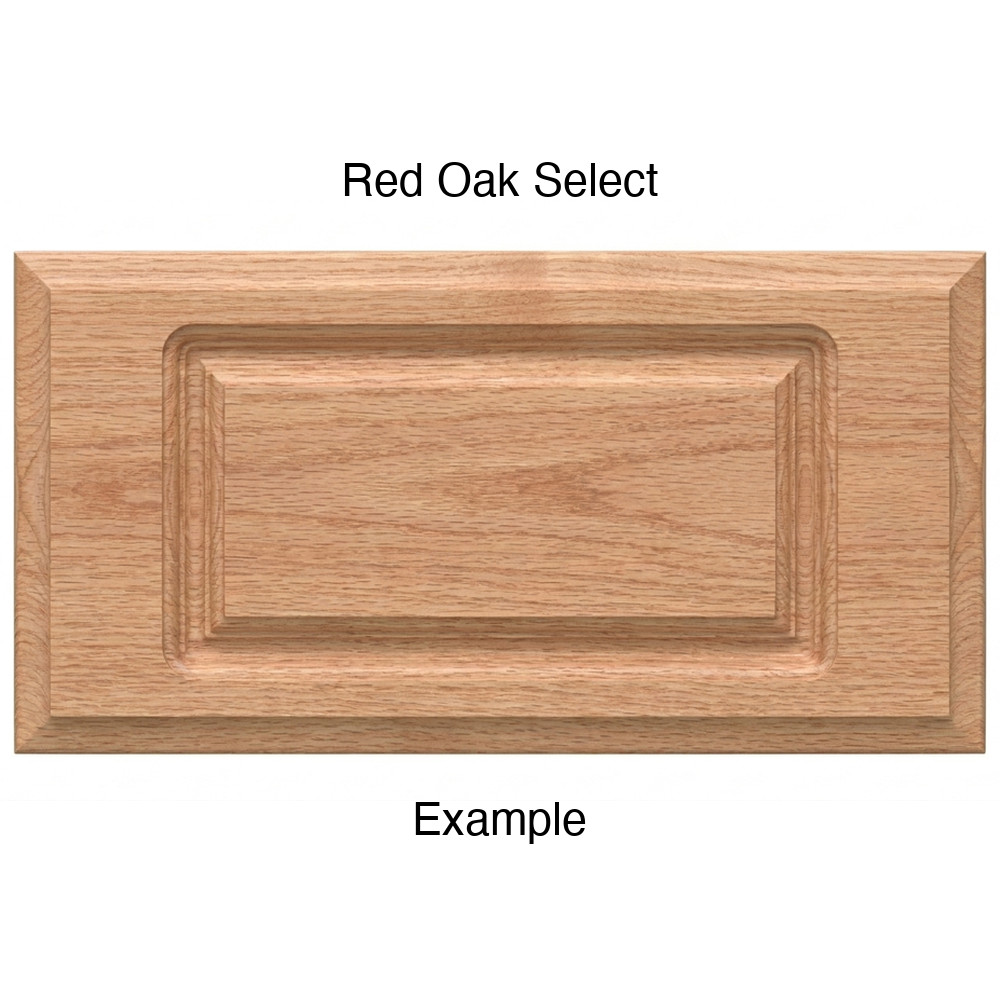 Revere Drawer Front, Routed, in Red Oak Select