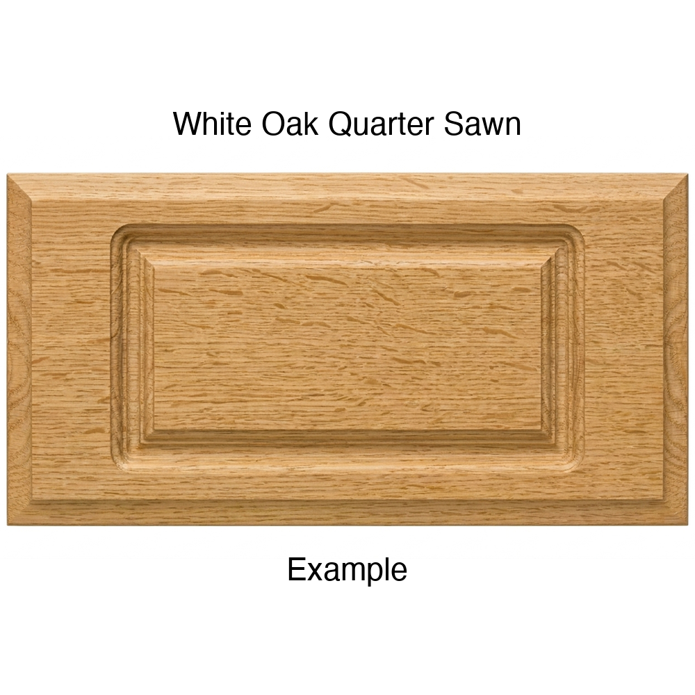 Revere Drawer Front, Routed, in White Oak Quarter Sawn