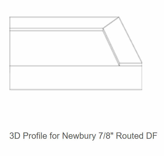 3D profile for Newbury 7/8 routed drawer front