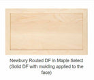 Newbury solid drawer front with molding applied to face