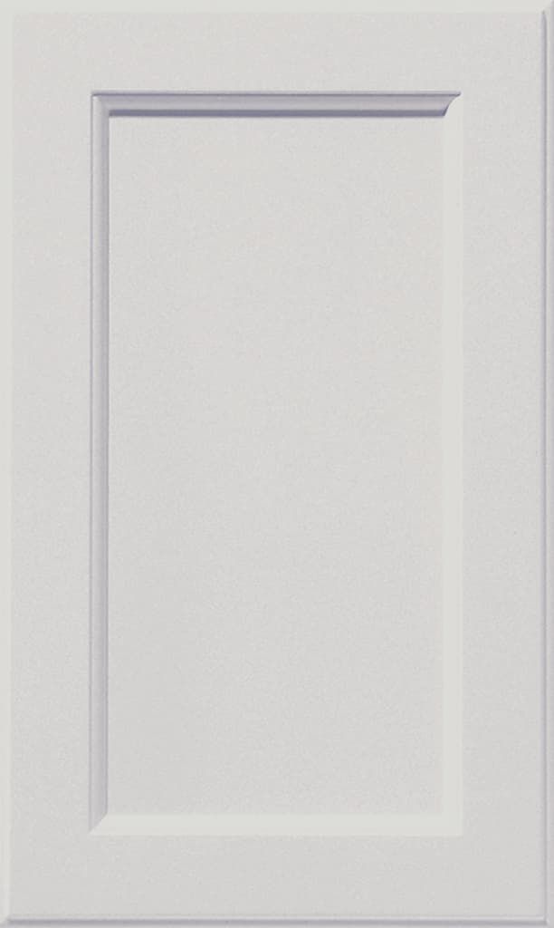 Inset panel thermofoil cabinet door with angled inner edge detail