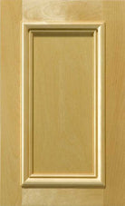 The San Marino recessed cabinet door with applied molding detail shown in Maple.