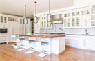 Remodeled kitchen showing The Sawyer cabinet door - a larger version of the classic Shaker with 3 inch stiles & rails