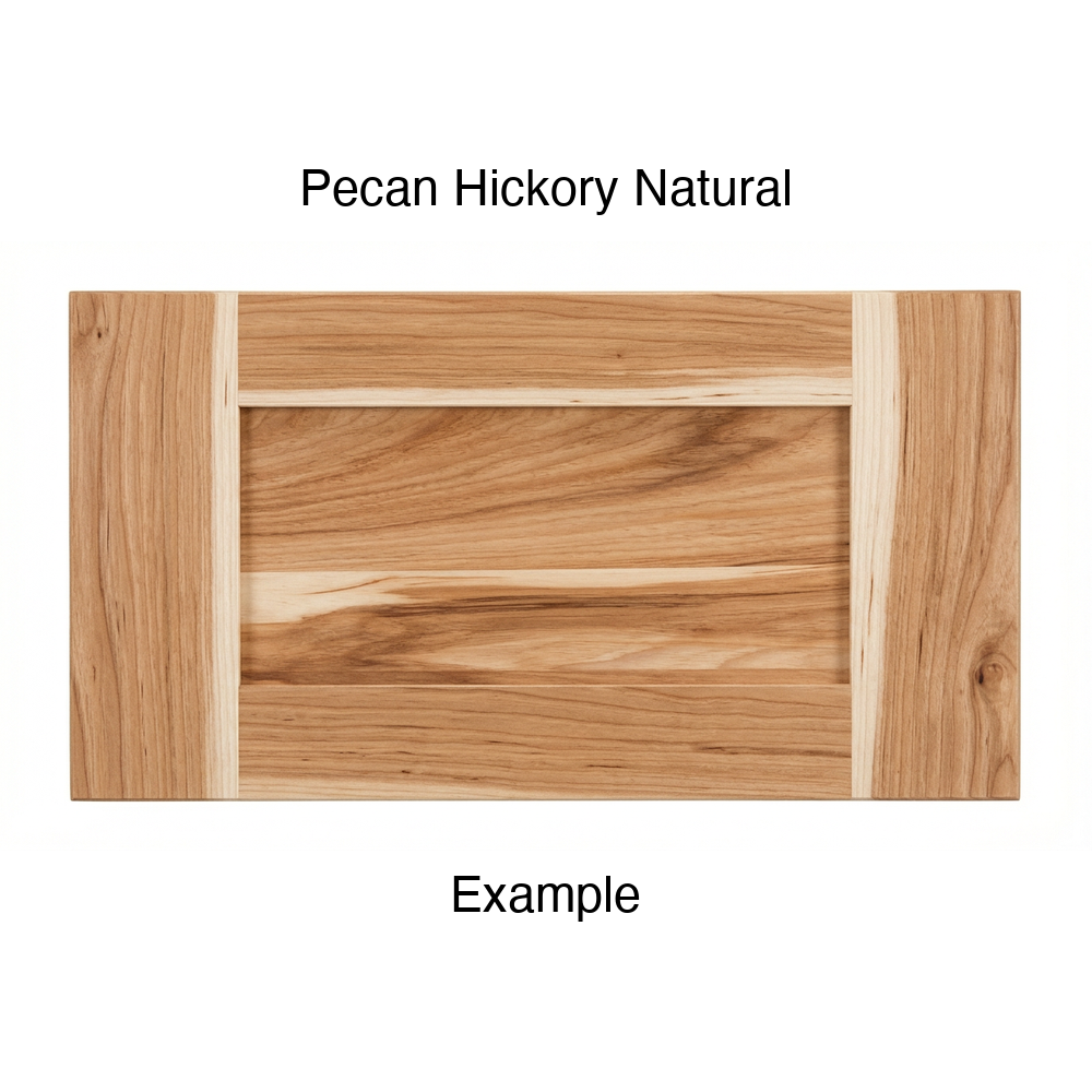 Shaker Drawer Front, 5-Piece, in Pecan Hickory Natural