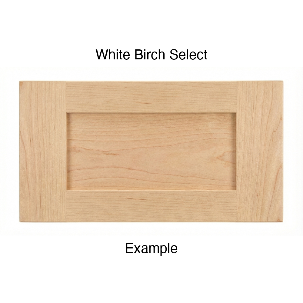 Shaker Drawer Front, 5-Piece, in White Birch Select
