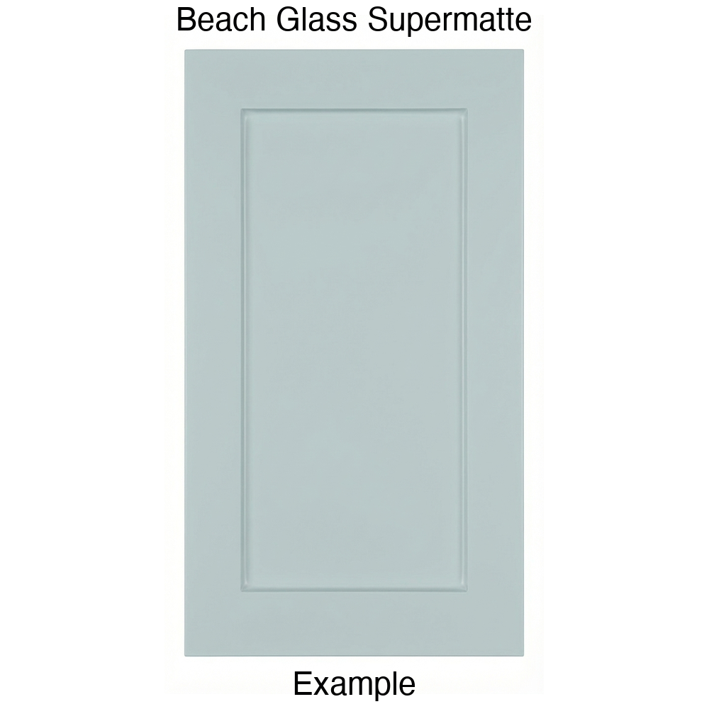 DRS131 Recessed Panel Thermofoil Cabinet Door (Shaker Style) in Beach Glass Supermatte